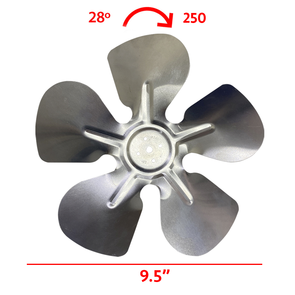 ASPA ALUMINIO 10 5 HOJAS 28°  S/COPLE