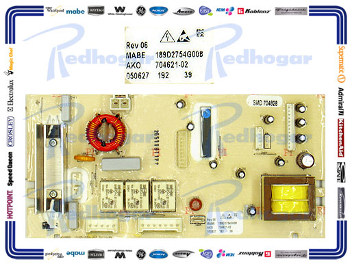 TARJETA PERILLAS 11 KG USAR 189D2754G018 DESCONTINUADA