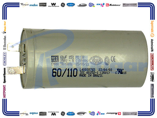 CAPACITOR 60 MF MOT WEG BRASIL mismo 228C1147P002-GEI usar 228C1259P005