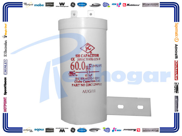 CAPACITOR 60MF 250VAC 50/60HZ