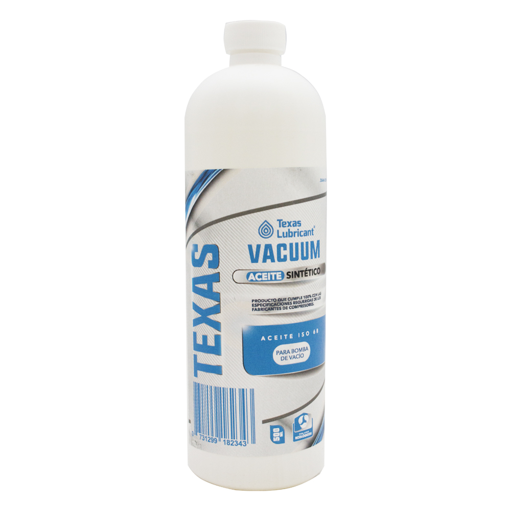 ACEITE BOMBA VACIO TEXAS VACUUM 5OO ML sust ABV.1/2LT, ABV.1LT