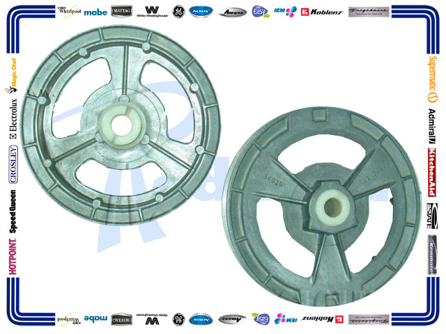 POLEA TRANSMISION PLANA ALUMINIO