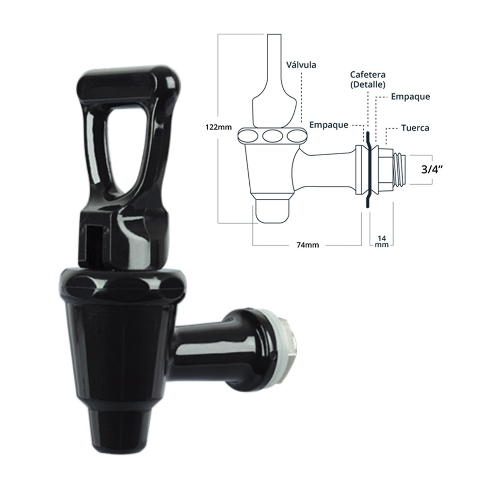 LLAVE INSERTO METAL 3/4 AFC-4