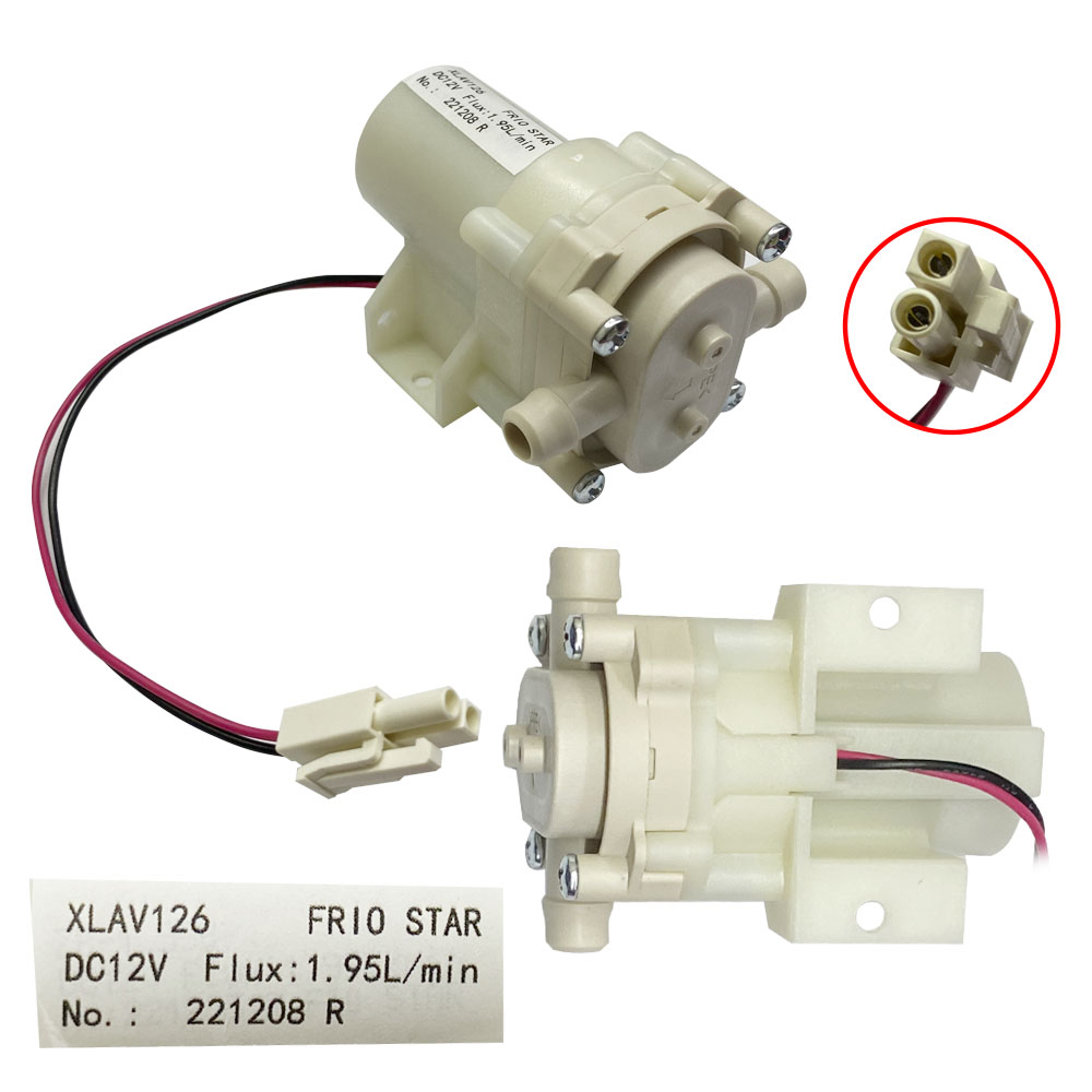 BOMBA REPUESTO PRESURISZADORA 12 V P/ ICE MAKER 1.95±0.39 L/MIN