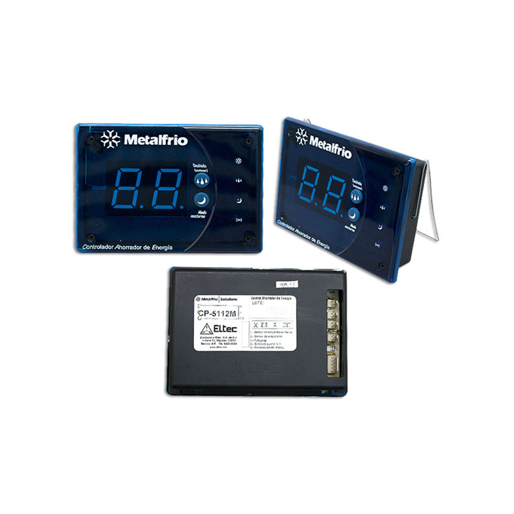 CONTROL TEMPERATURA AHORRADOR ENERGIA DISPLAY AZUL METAL FRIO