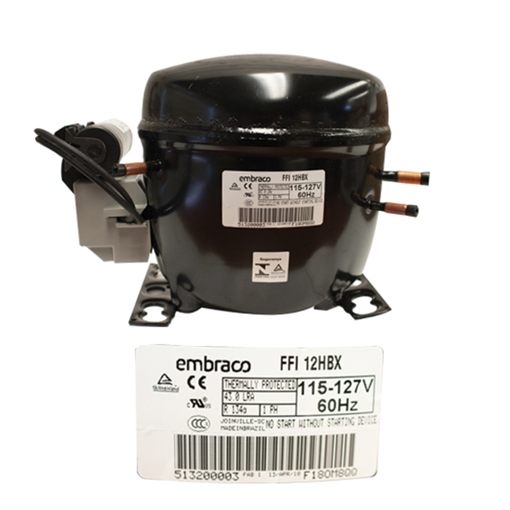 COMPRESOR 1/3 R134a 115-127 V-60 HZ BAJA/MEDIA/ALTA PRESION DE OPERACION DE RETORNO EMBRACO