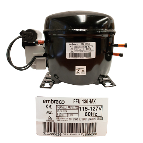 COMPRESOR 1/3+ 1/2 R134a 115-127 V-60 HZ BAJA/MEDIA PRESION OPERACION DE RETORNO EMBRACO FFU160HAX