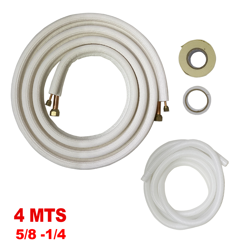 KIT INSTALACION 4MTS (5/8-1/4) MINISPLIT A/A HASTA 2 TON