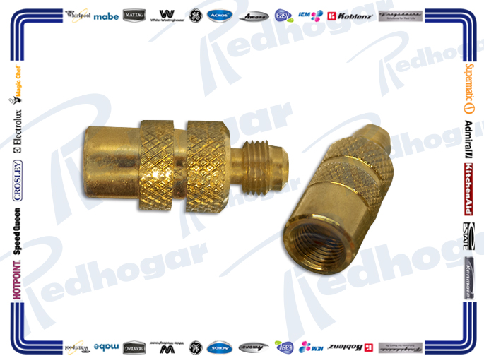 ADAPTADOR R410 MINISPLIT RIGIDO SIN RETROCESO  5/16 X 1/4  UNIWELD