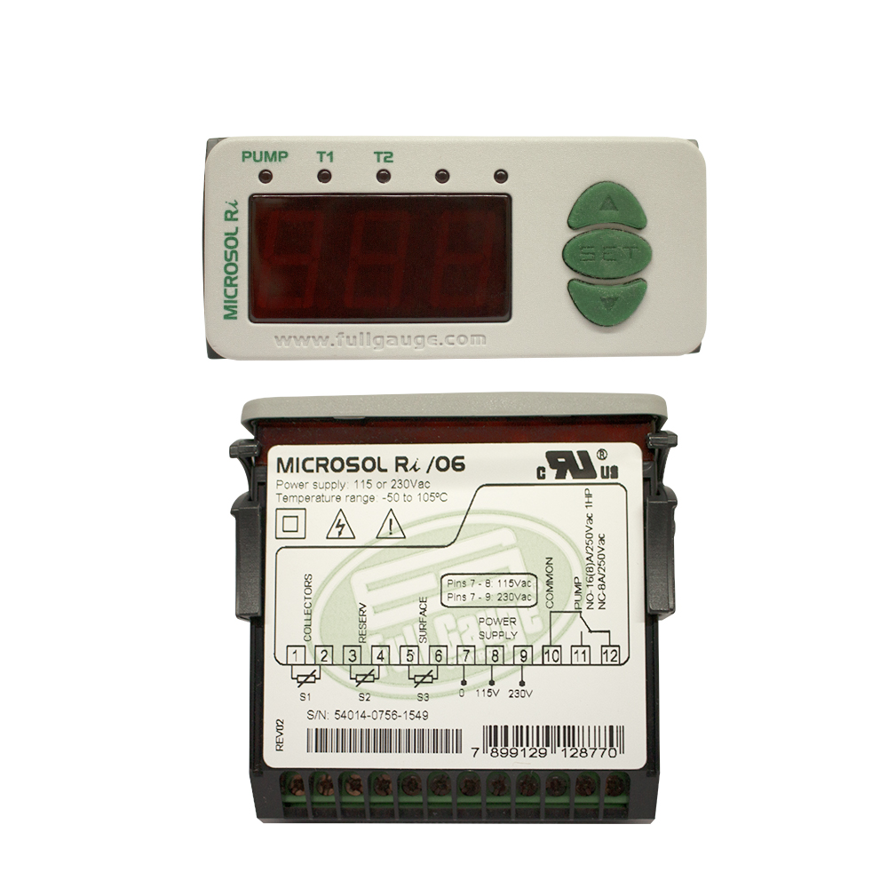 Electronic Control Full Gauge Solar 110/220v Microsol E