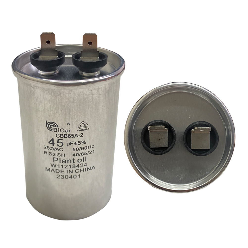 CAPACITOR 45 MF 250VAC/B 50/60HZ  LAVADORA VOLCAN O PANUCO REDONDA